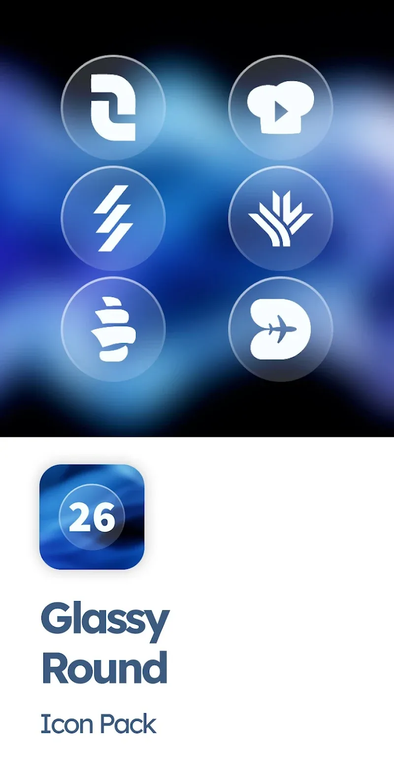 Glassy Round OS Icon Pack - screenshot 5