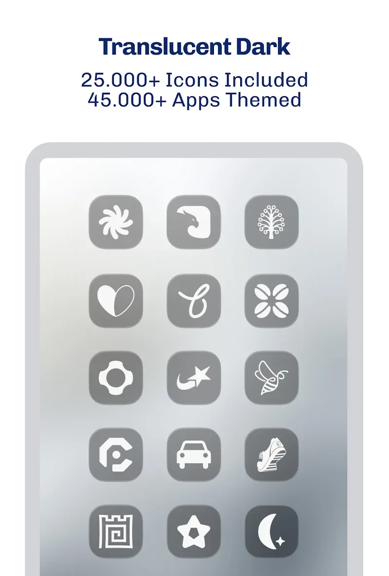 iGlass Dark OS 26 Icon Pack v6.4 APK (Full Version) - screenshot 5