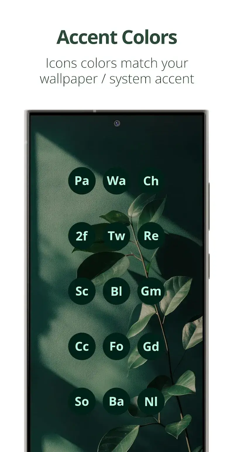 Letters Material You Icon Pack - screenshot 4