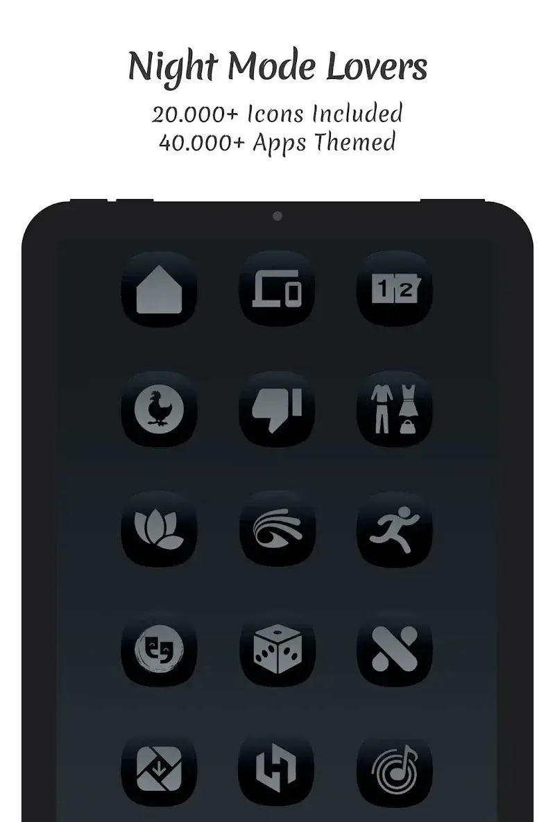 Midnight Dark Icon Pack - screenshot 6