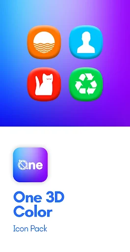 One 3D Color Icon Pack - screenshot 1