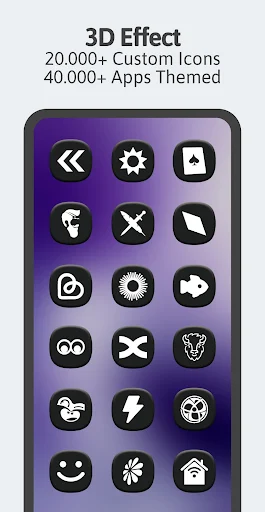 One 3D Dark Icon Pack - screenshot 2