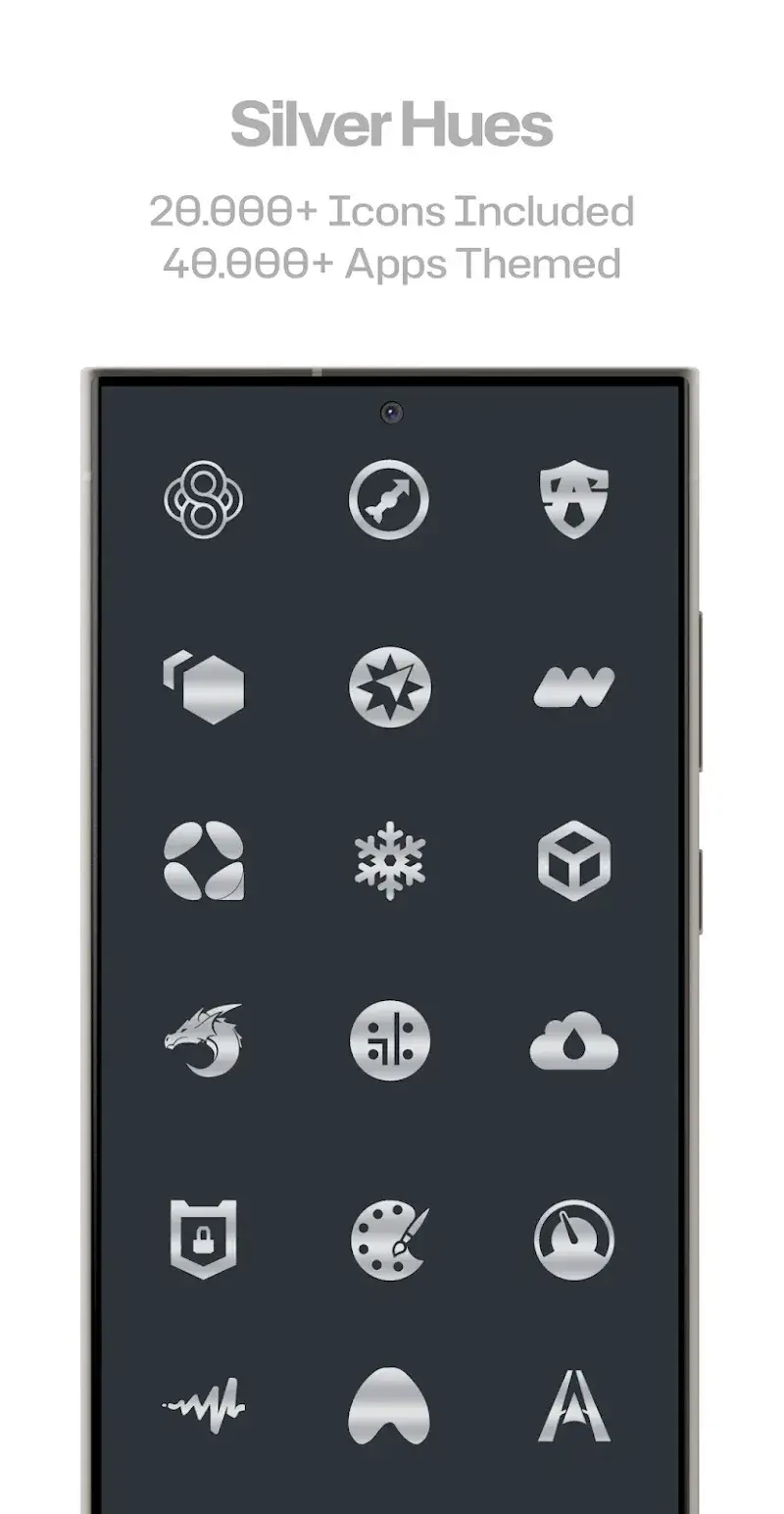 Silver Steel Icon Pack - screenshot 2