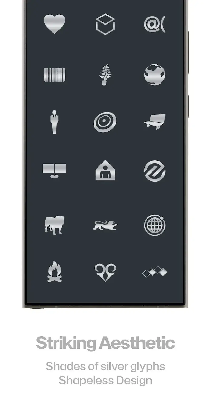 Silver Steel Icon Pack - screenshot 3