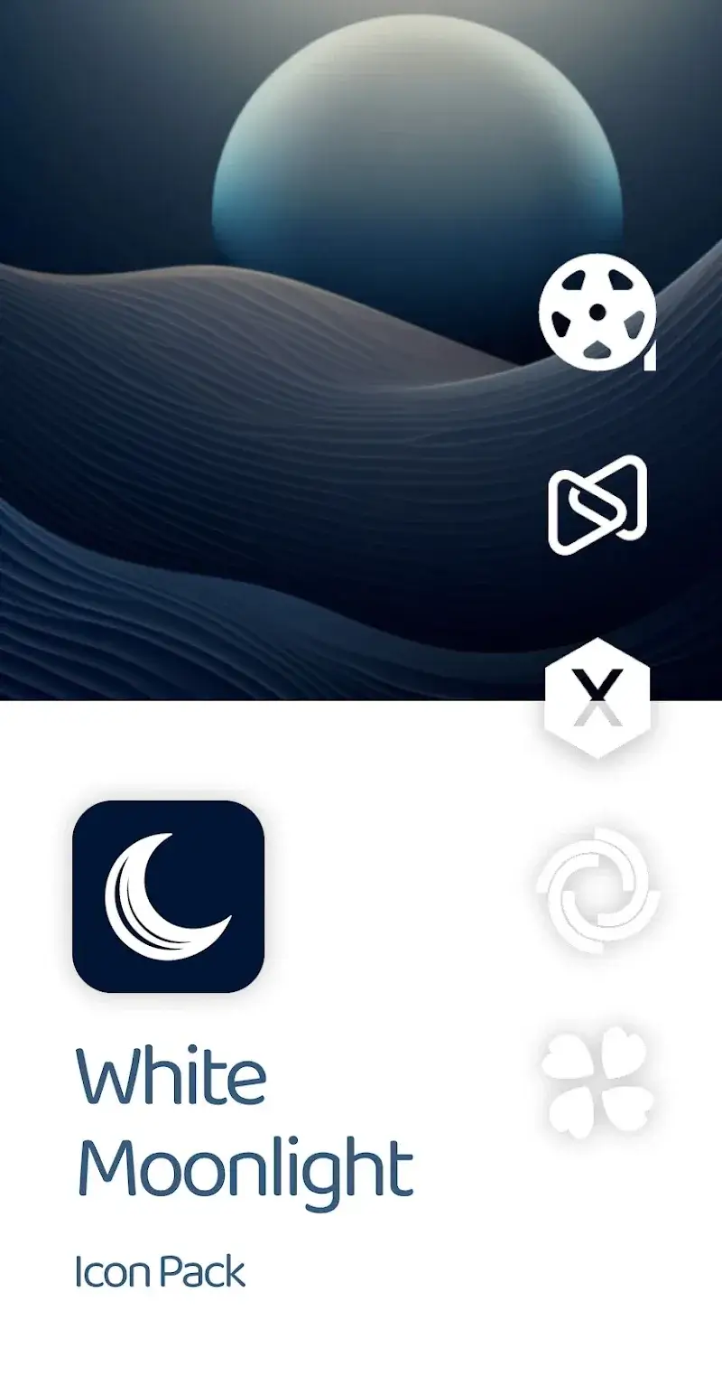 White Moonlight - Icon Pack - screenshot 5