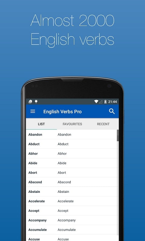 English Verb Conjugator Pro APK - screenshot 5
