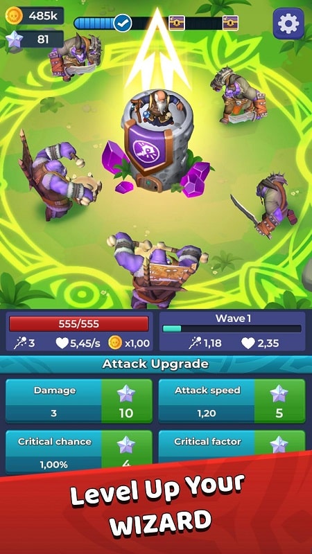 Royal Mage Idle Tower Defence APK - screenshot 2