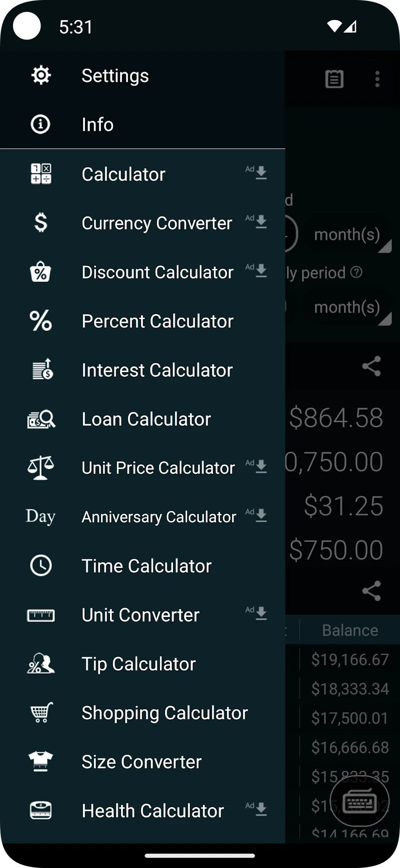 Loan Calculator - screenshot 4