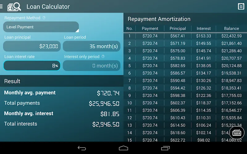 Loan Calculator - screenshot 6