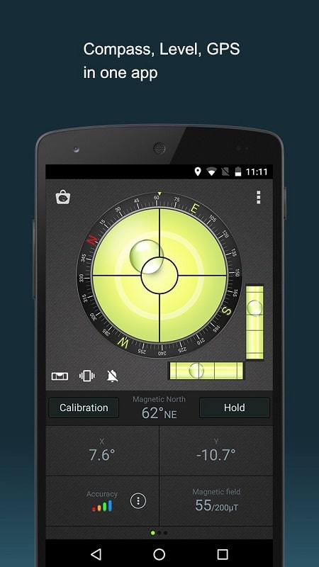 Compass Level &amp; GPS APK - screenshot 2