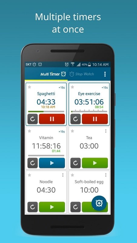 Multi Timer StopWatch - screenshot 1