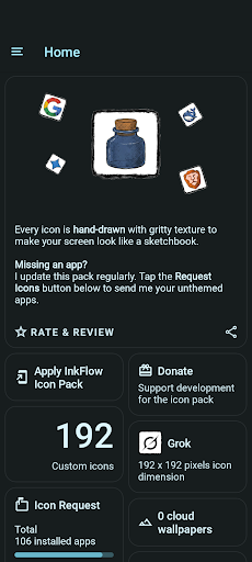 InkFlow Icon Pack - screenshot 3