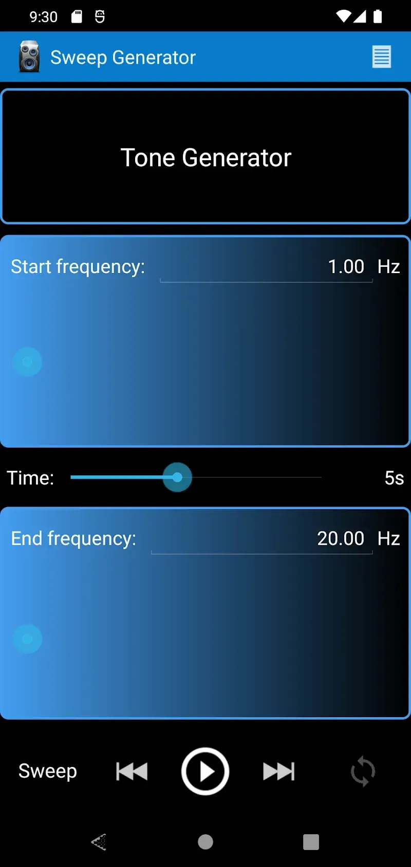 Frequency Sound Generator - screenshot 2