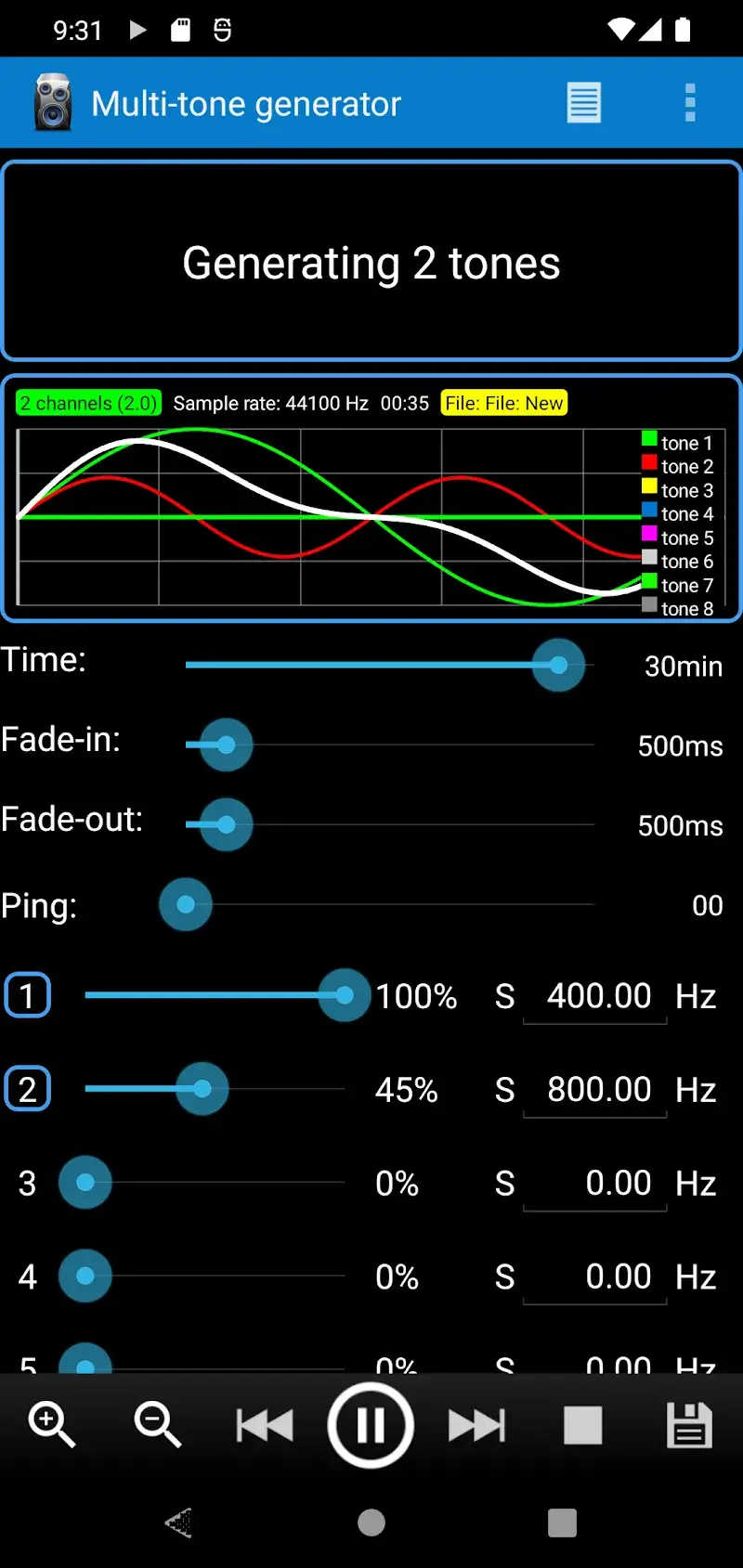Frequency Sound Generator - screenshot 4