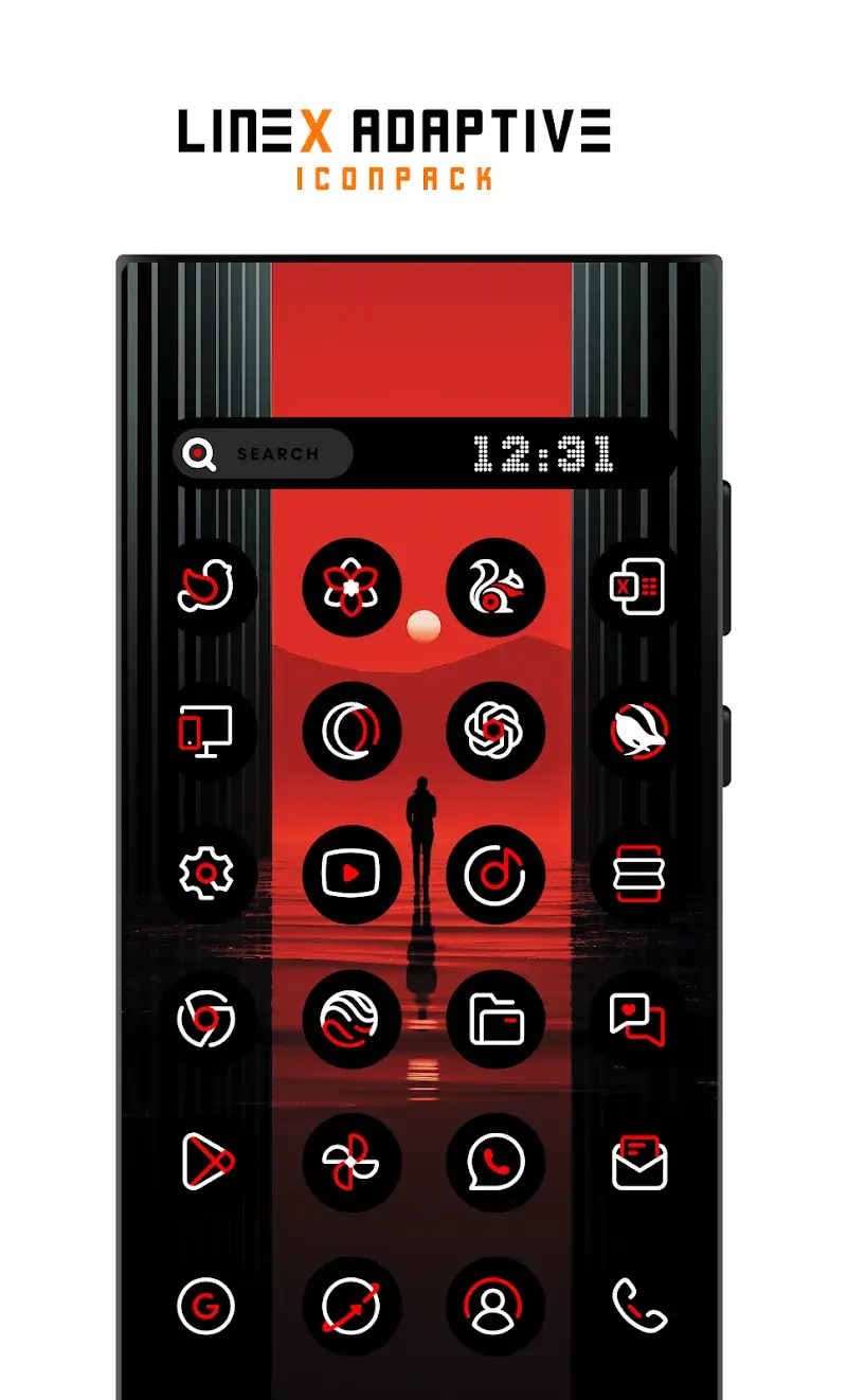 LineX Adaptive IconPack - screenshot 4