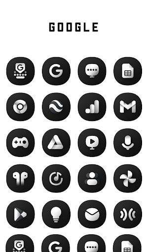Black Icon Pack - screenshot 3