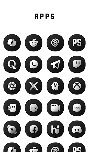 Black Icon Pack - screenshot 4