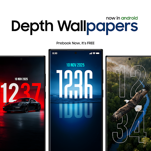 Depth Wallpapers & Live Clock - screenshot 1