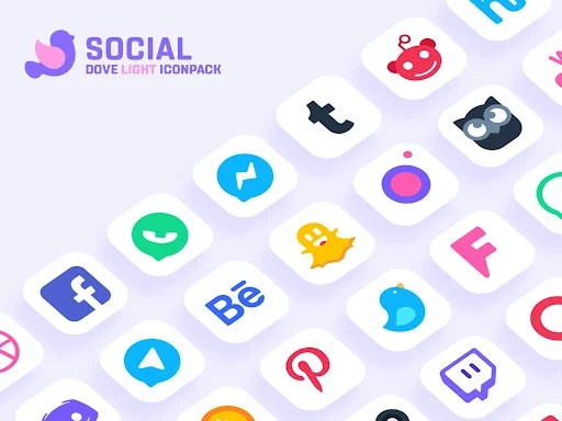 Dove Light Icon Pack - screenshot 3
