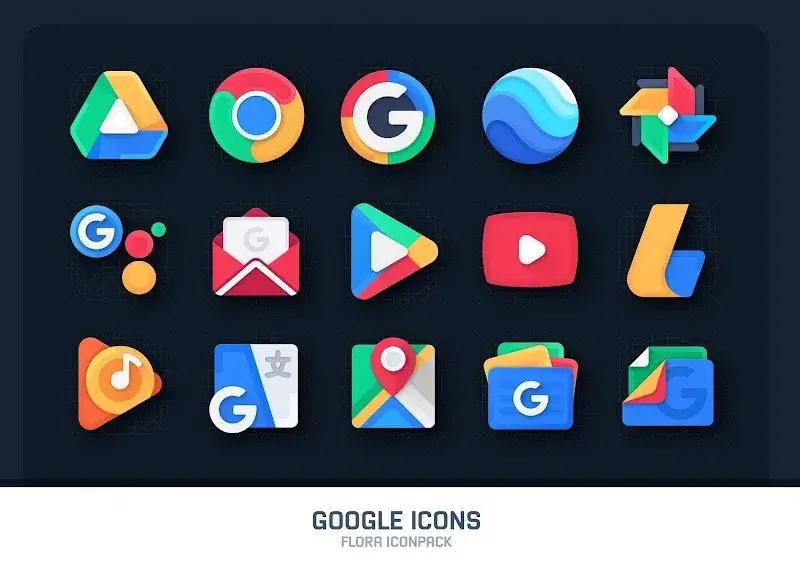 Flora  Material Icon Pack v5.2 APK (Full Version) - screenshot 1