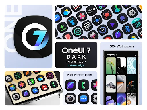 One UI Dark IconPack - screenshot 1