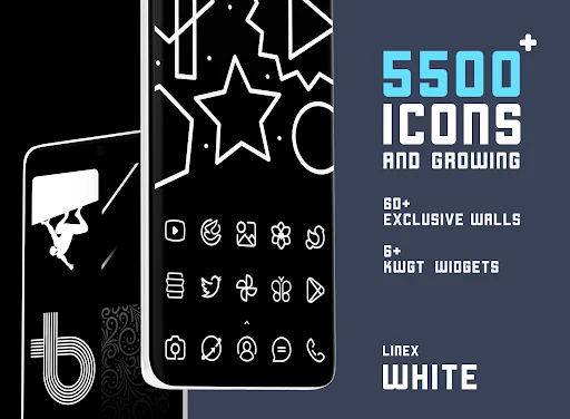 LineX White Icon Pack - screenshot 1