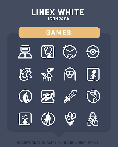 LineX White Icon Pack - screenshot 6