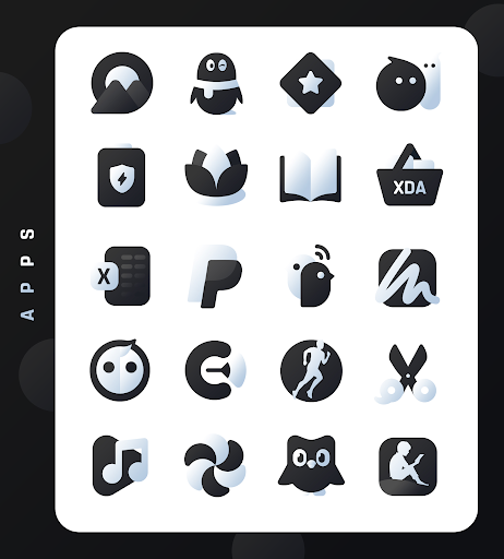 Black Icon Pack LuX - screenshot 2