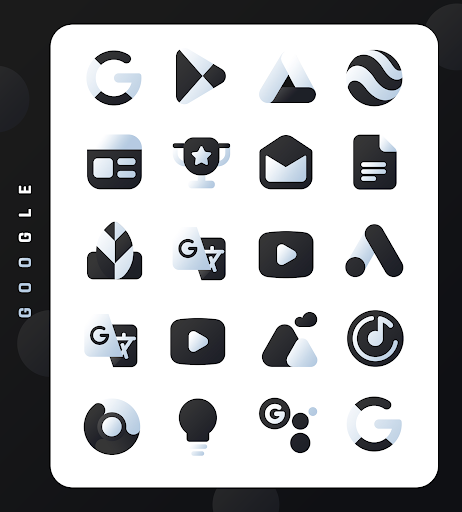 Black Icon Pack LuX - screenshot 3