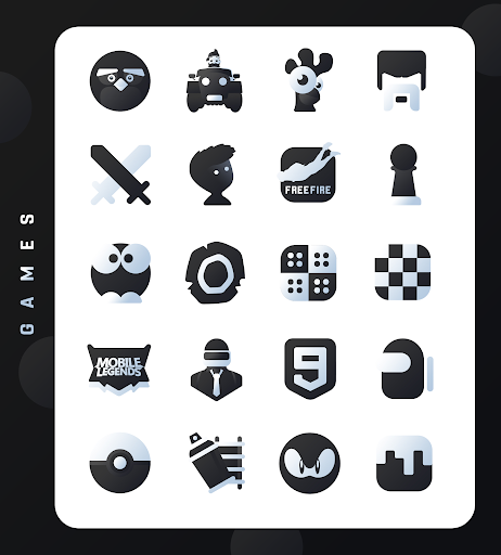 Black Icon Pack LuX - screenshot 5