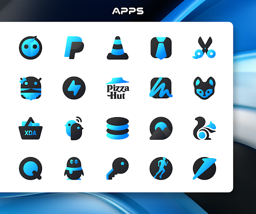 Blue Icon Pack LuXBlue - screenshot 4