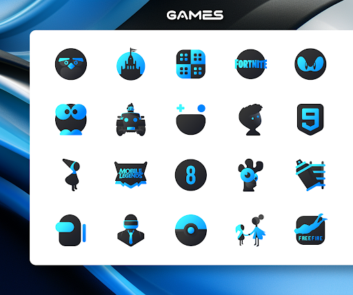 Blue Icon Pack LuXBlue - screenshot 5