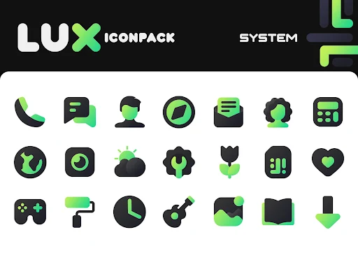 Green Icon Pack LuX - screenshot 2