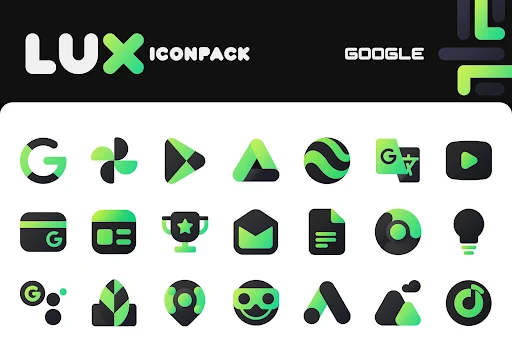 Green Icon Pack LuX - screenshot 3