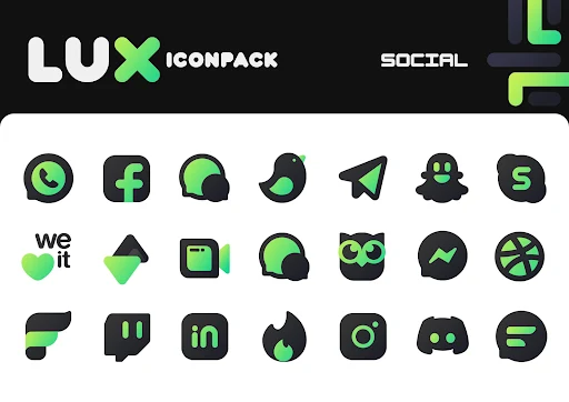 Green Icon Pack LuX - screenshot 4