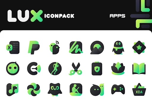 Green Icon Pack LuX - screenshot 5