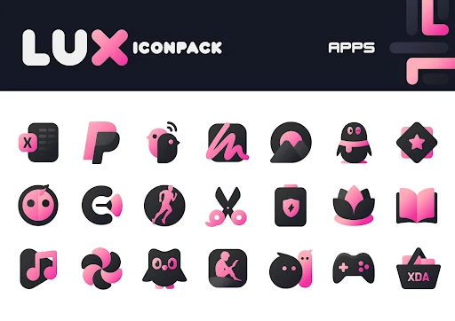 Pink IconPack LuX - screenshot 3