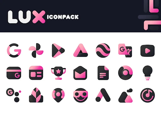 Pink IconPack LuX - screenshot 5