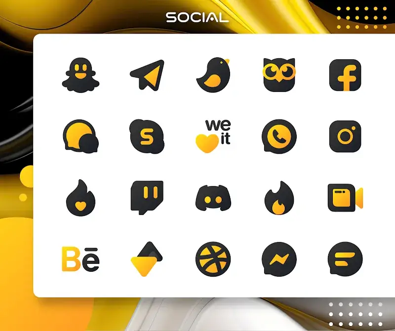 Yellow IconPack  LuXYellow - screenshot 1