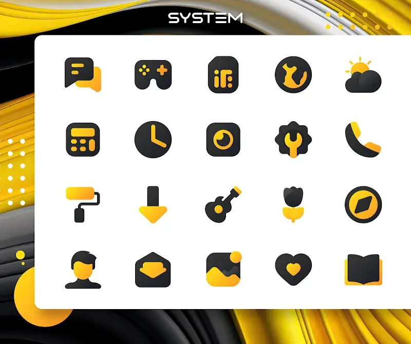 Yellow IconPack  LuXYellow - screenshot 3