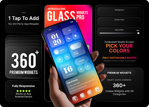 Glass Widgets Pro - screenshot 1