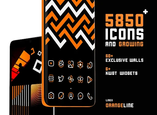 OrangeLine IconPack LineX - screenshot 1