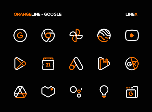 OrangeLine IconPack LineX - screenshot 5
