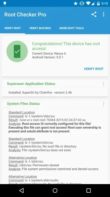 Root Checker Pro - screenshot 1
