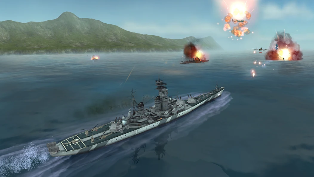 WARSHIP BATTLE: 3D World War II - screenshot 1