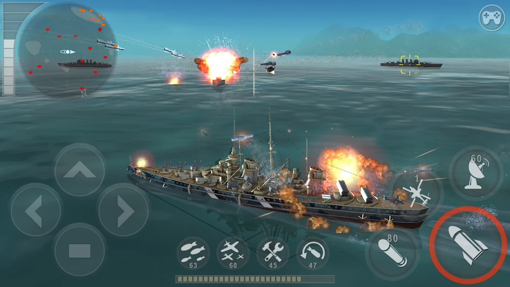 WARSHIP BATTLE: 3D World War II - screenshot 7