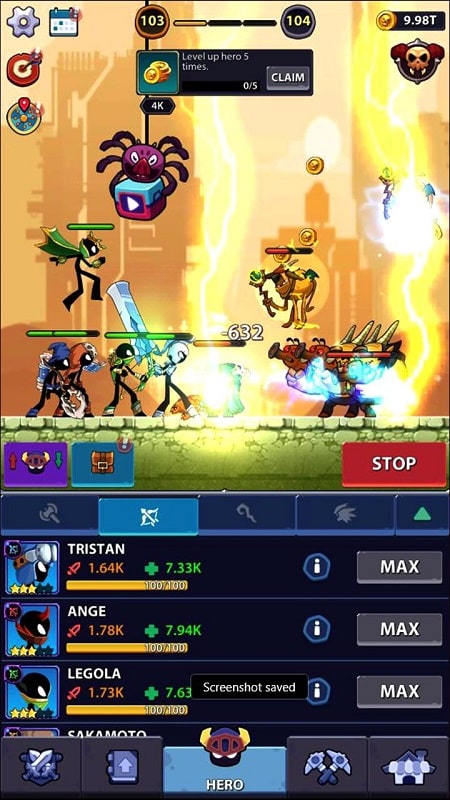 Idle Stickman Heroes APK - screenshot 2