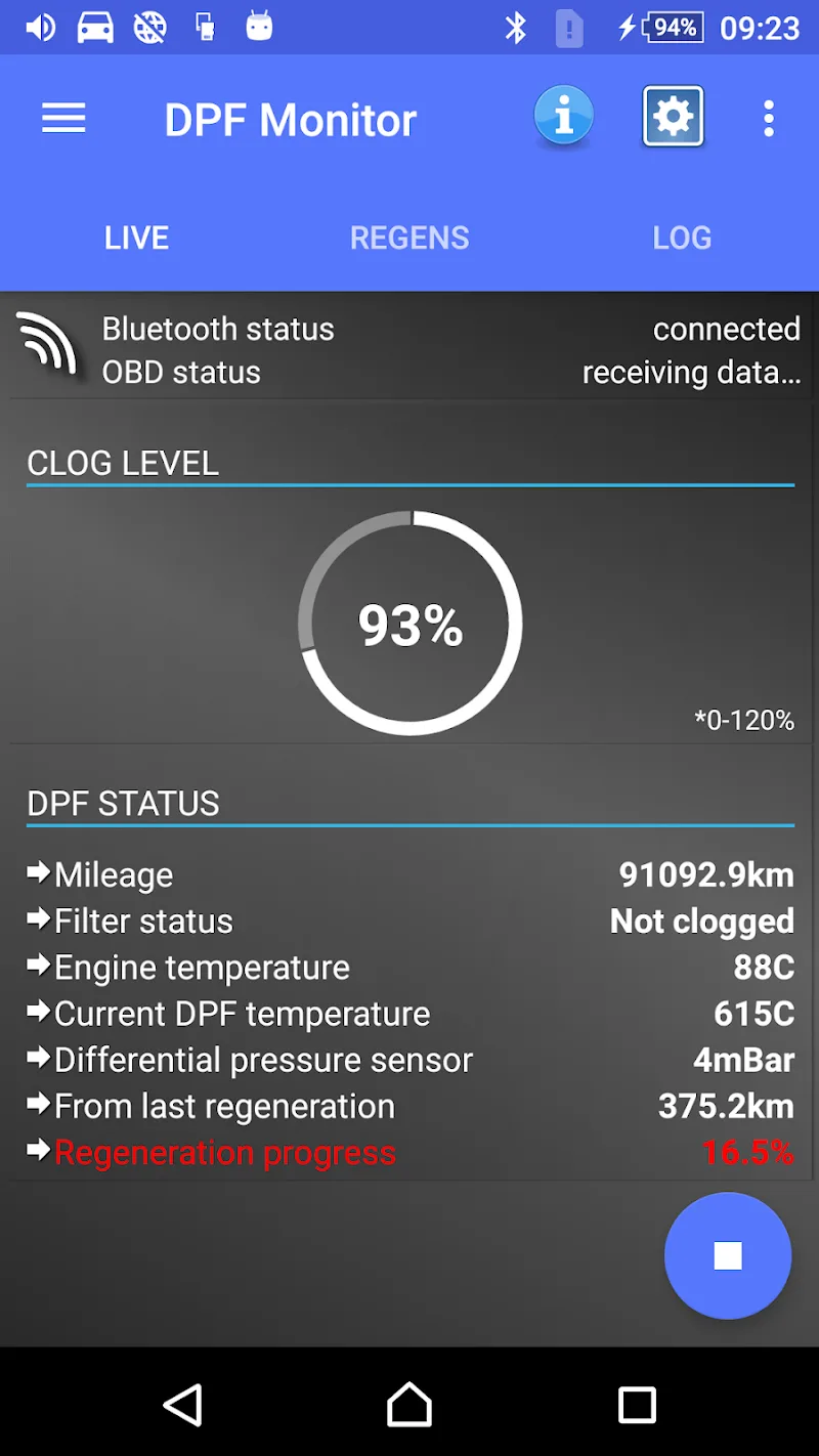 DPF Monitor - screenshot 1