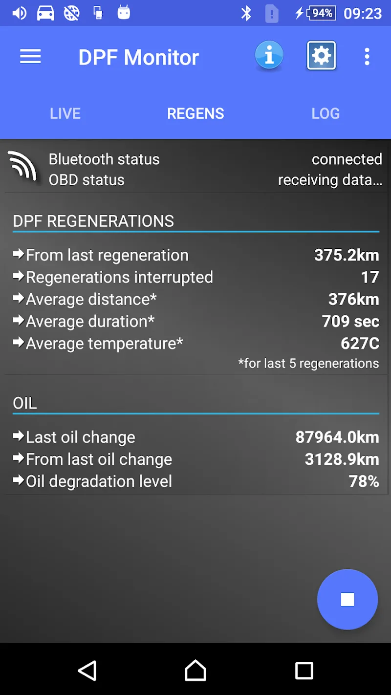 DPF Monitor - screenshot 2