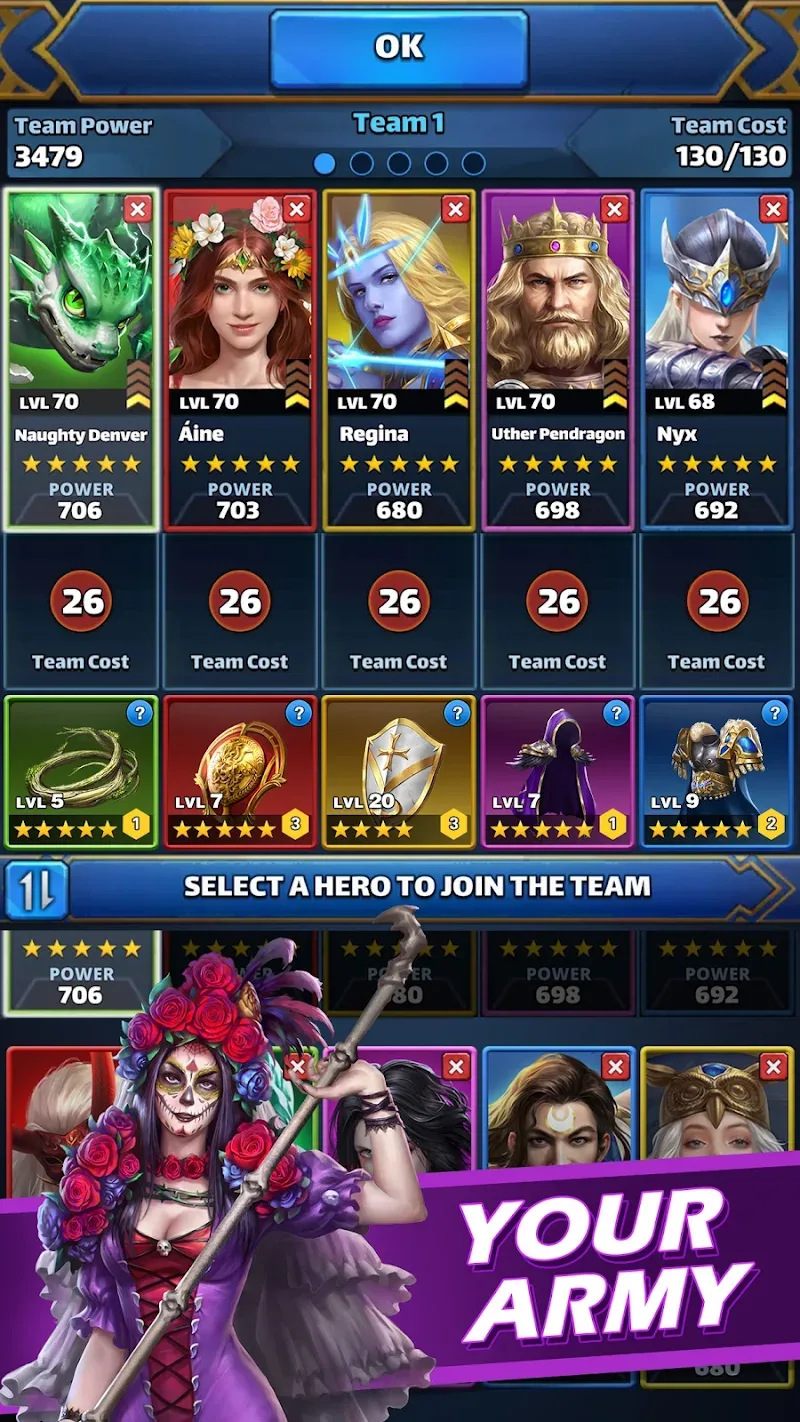 MythWars & Puzzles：RPG Match 3 - screenshot 6